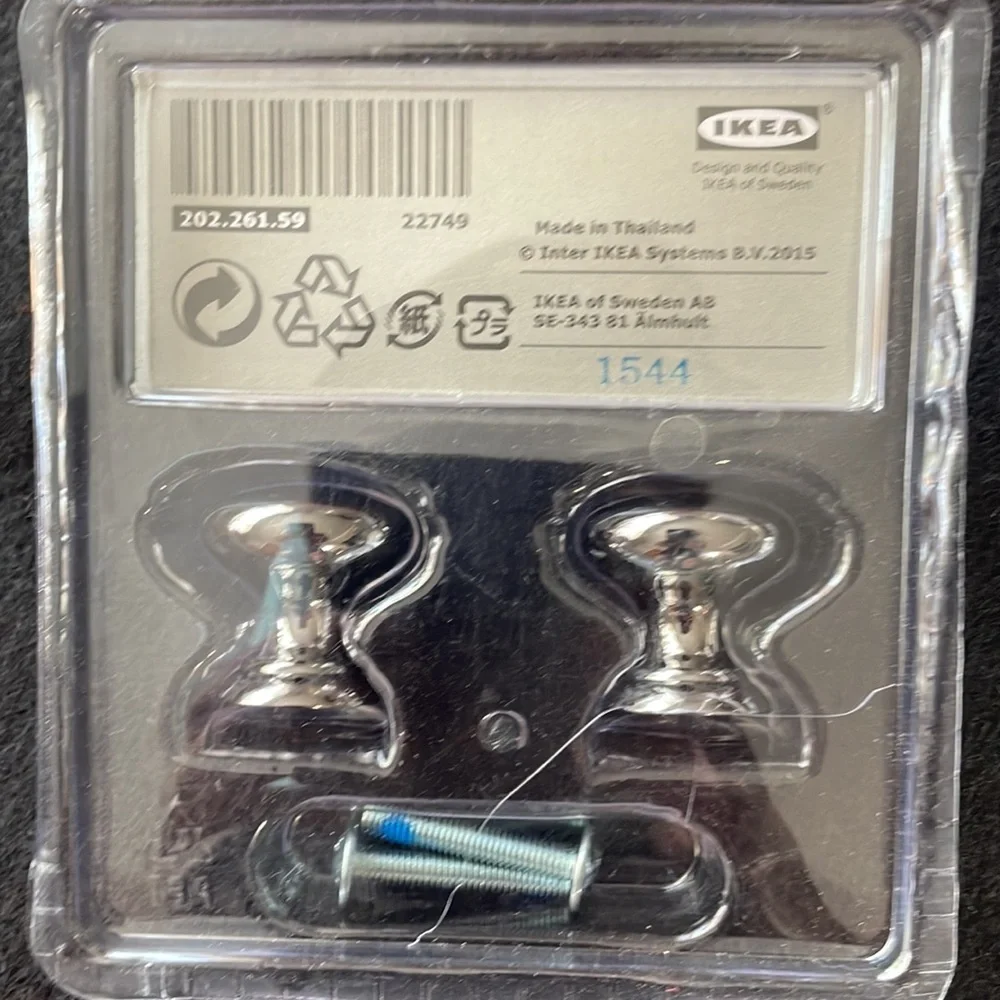 IKEA knobs. Never opened. 2 packs of 2. Faglavik